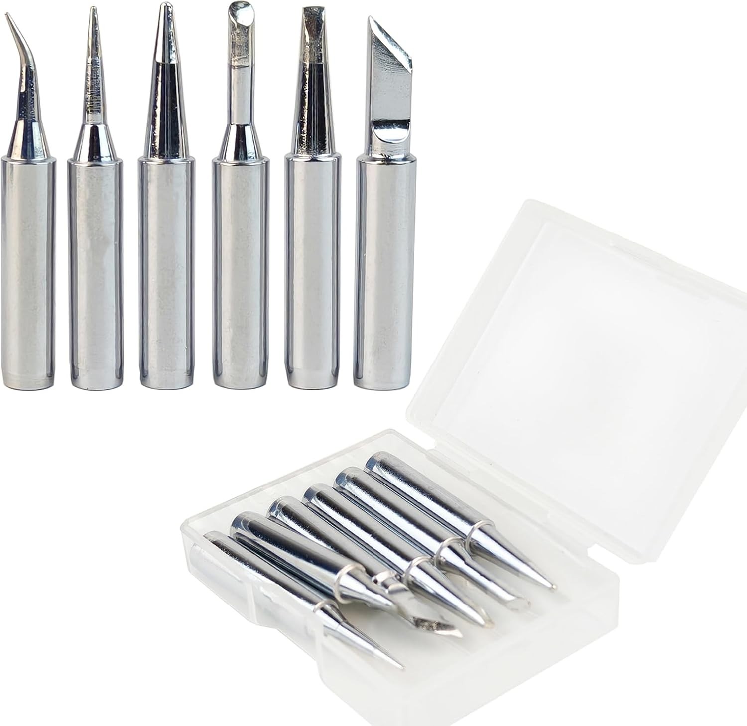 900M Soldering Iron Tips Replacement for Hakko 936 937 Silver 