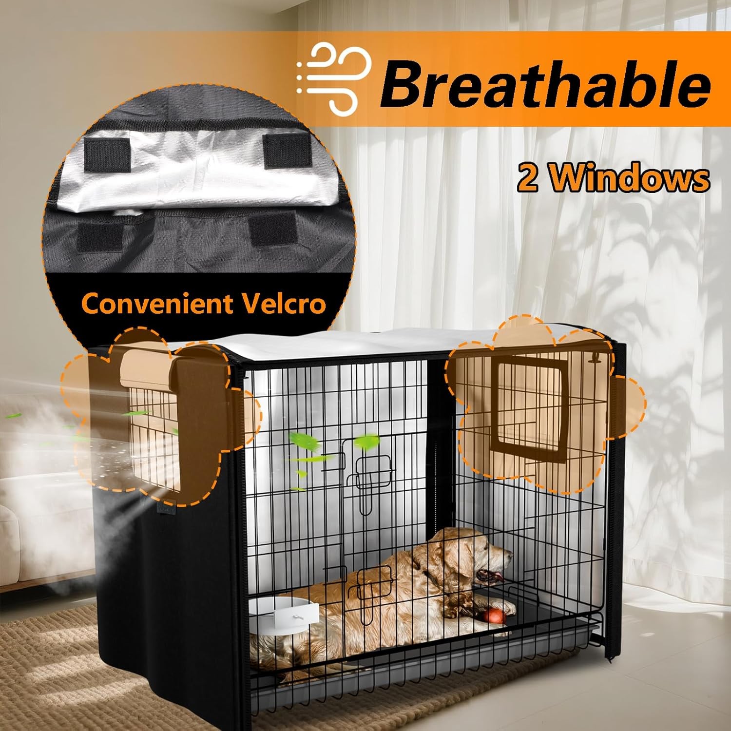 Dog Crate  All Sides Open for 36" Wire Kennel Pet Crates 36L x 23W x 25H In New