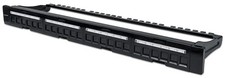 Intellinet Patch Panel, Blank, 1U, 24-Port, Black Black 1U, 24-Port (Blank)