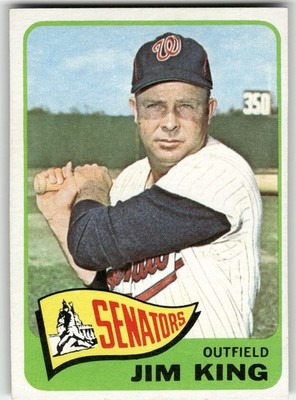1965 Topps Jim King #38 Washington Senators