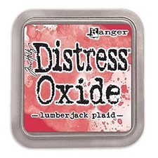 TDO82378 Ranger Tim Holtz Distress Oxide-Ink Lumberjack Plaid, 3 X 3 Inch Pad