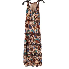 Love the Label Juliette Dress Size Large Floral Cotton Maxi Anthropologie