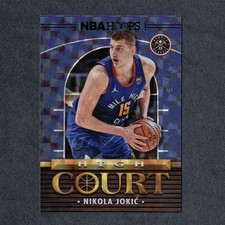 2021-22 Panini NBA Hoops Nikola Jokic High Court Hyper Green 02/25 #Y