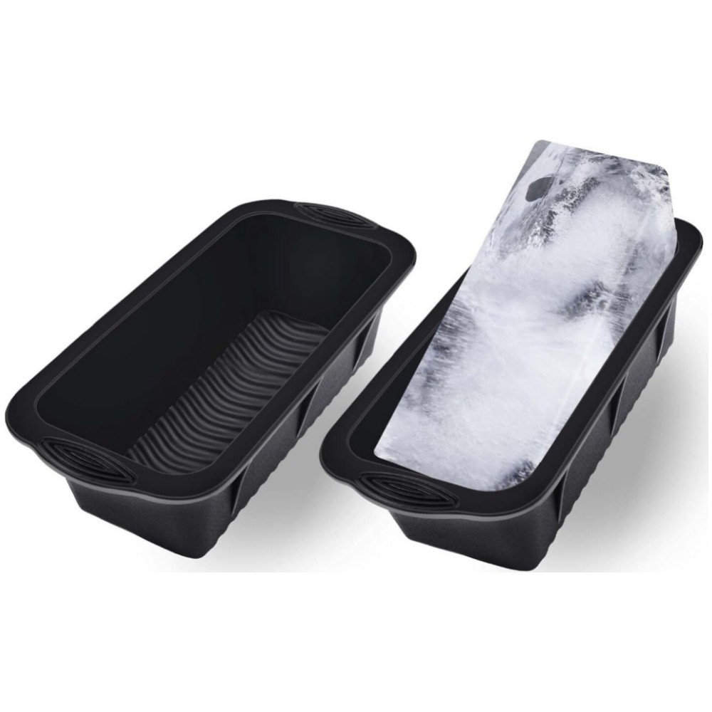 2 Pcs Silicone Ice Cube, 4.7lbs Ice Brick, Extra Large Block Mold for Ice Bath
