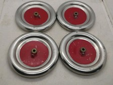 Gilbert Erector MH 3" Nickel Plated Wheel Painted Center Heavier Gauge Set of 4