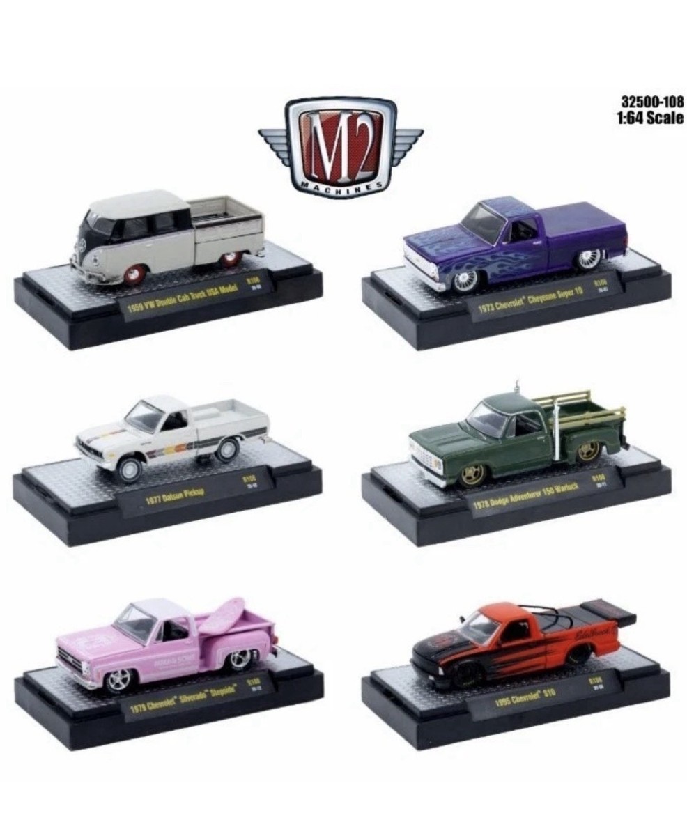 M2 Machines Auto-Thentics R108 Set Of 6 In Sleeve. New. Chevy
