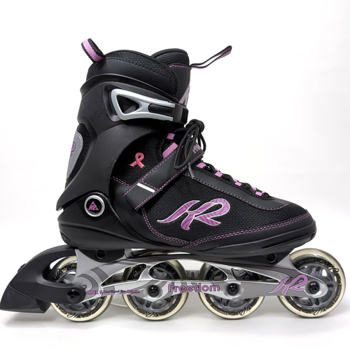 K2 Alexis X Pro Rollerblades Size 9 Inline Skates 80mm Breast Cancer Pink - Bild 3 von 12