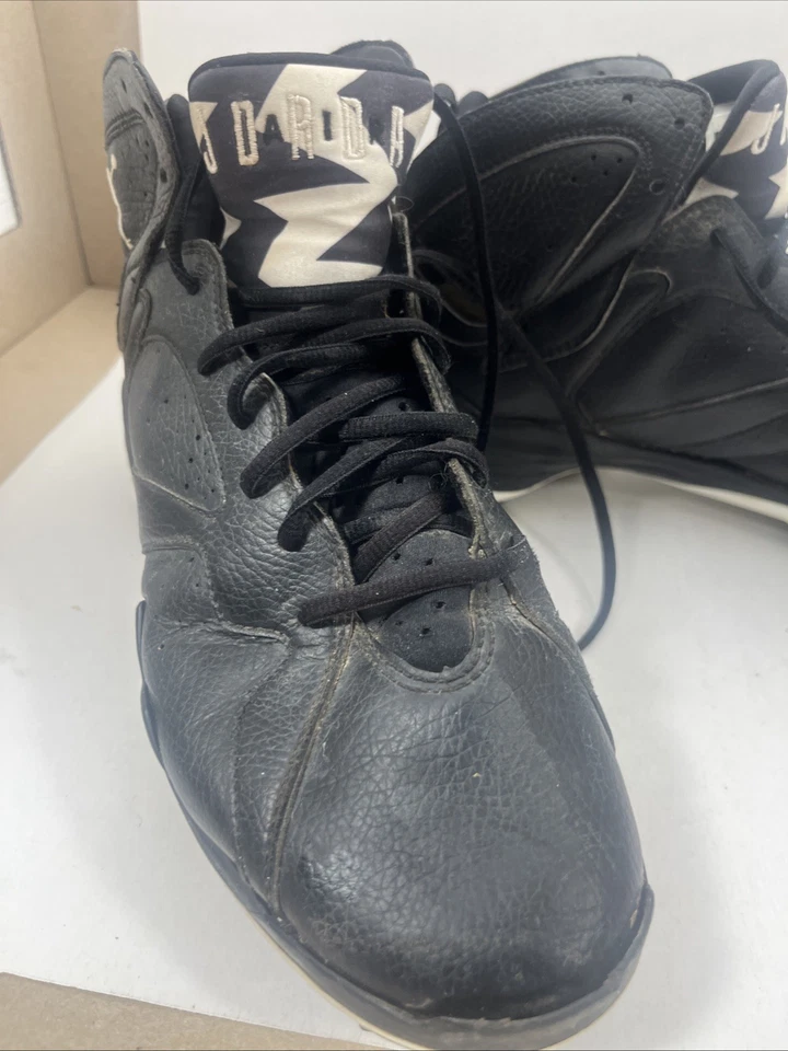 Nike Mens Air Jordan 7 metal baseball cleats black - size 10 - Image 4 of 4