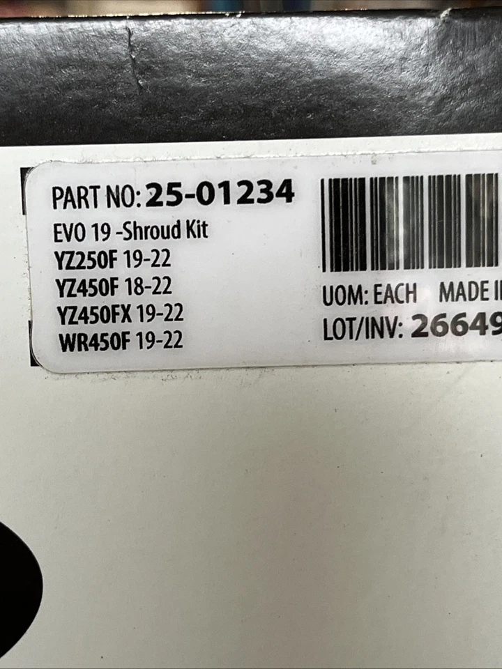 Kit de pegatinas Effex de fábrica para Yamaha YZ250F 2014 2015 2016 2017 2018  Foto 4 de 4