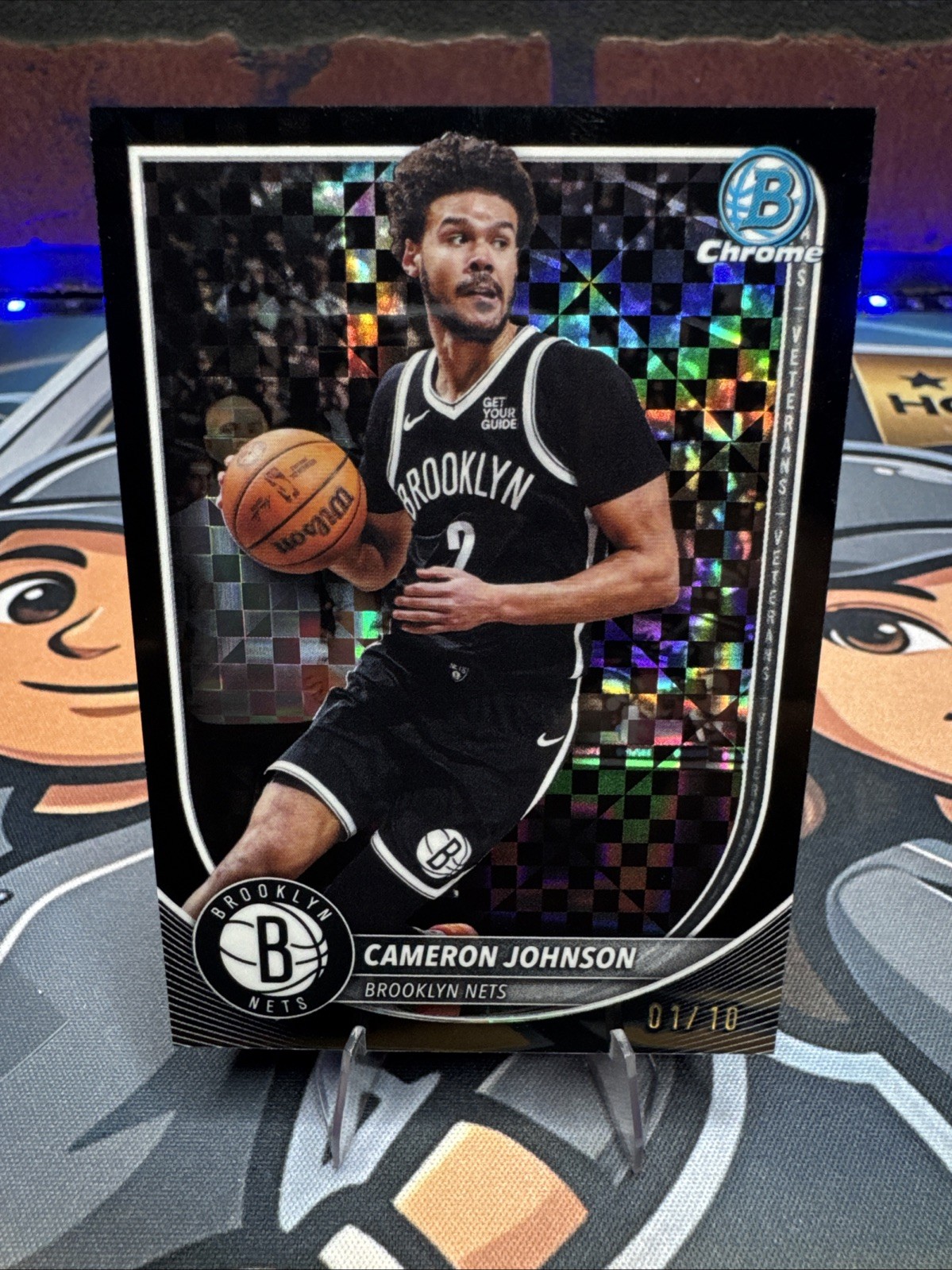 2025-26 Bowman Chrome Cameron Johnson Black X-Fractor  /10