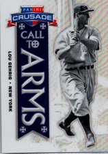 2025 Panini Crusade #15 Lou Gehrig Call to Arms