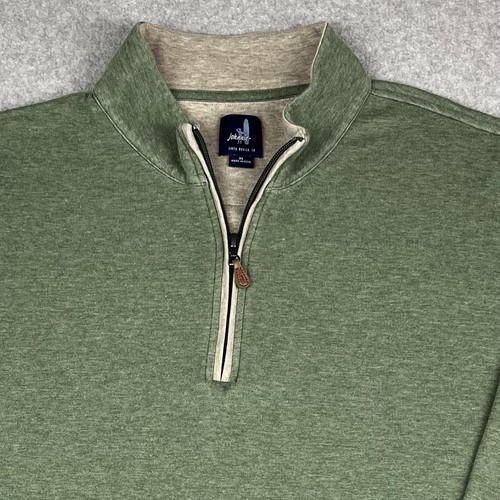 Johnnie-O Sully 1/4 Zip Mock Neck Pullover Sweatshirt Herren XL Evergreen Golf - Bild 2 von 9