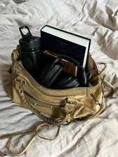 Balenciaga Original City Bag Brown Medium Size Moto Bag