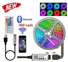 1-5m LED Strip Lights RGB 5050 Colour Changing Tape Cabinet Kitchen TV Lighting