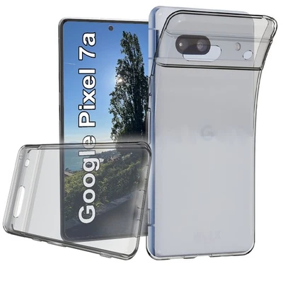 EGEDI Schutz Hülle für Google Pixel 7a Silikon Case Transparent Handyhülle TPU Cover