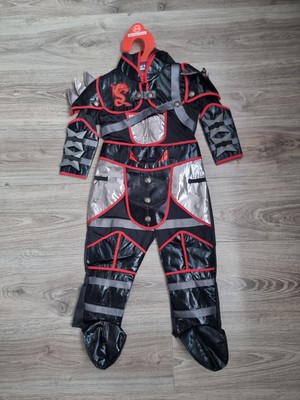 Roter Ninja Krieger Kostüm Abenteuer Alter 3-4