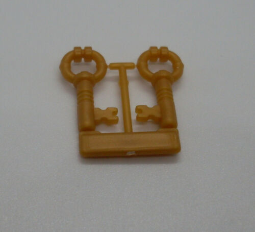 Lego 2 Schlüssel gold ( Harry Potter Ritter Burg Verliess Key verbunden ) Neu - Bild 1 von 1