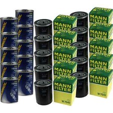 10x Original MANN Ölfilter W 7041 + 10x SCT Motor Flush Motorspülung