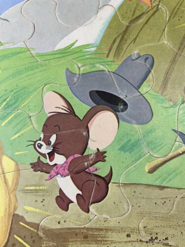 Vintage Whitman Tom & Jerry Frame Tray Puzzle Mining for Gold No 4556 MGM 1969 - Picture 4 of 8