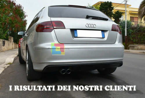 0263 AUDI A3 8P 5 PORTE 2003-2008 DIFFUSORE POSTERIORE S3 SOTTO PARAURTI ABS - Imagen 4 de 10