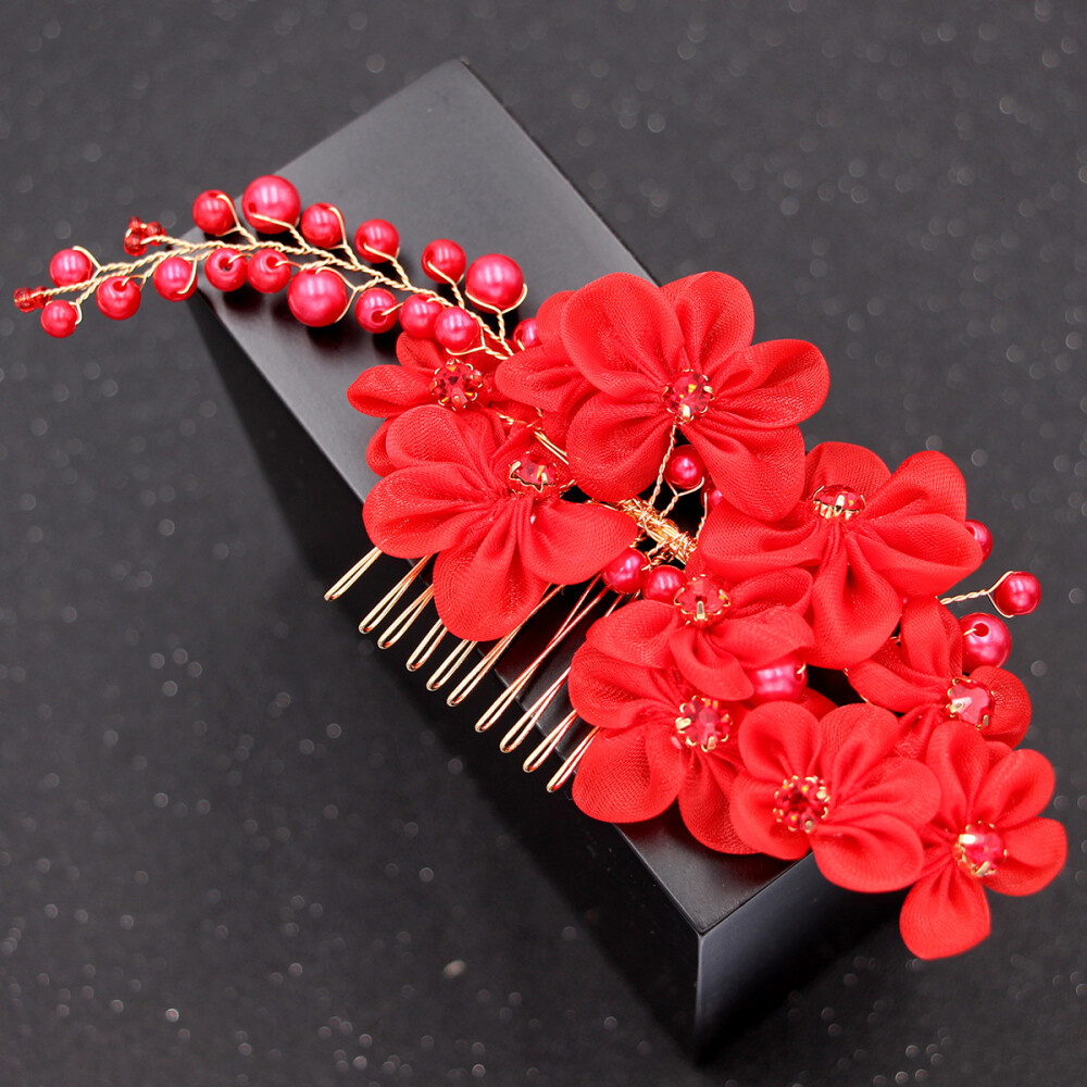 2 PCS Bride Headpieces Wedding Pearl Hair Accessories Headgear eBay