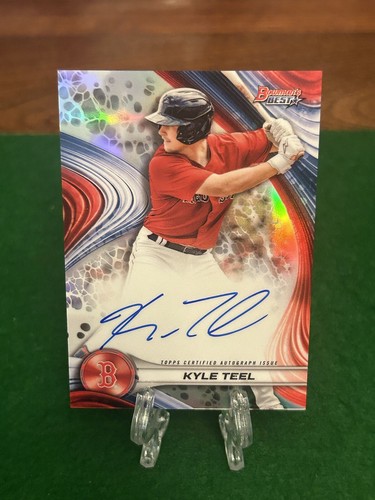 2024 Bowmans Best Kyle Teel Refractor On Card Auto Red Sox