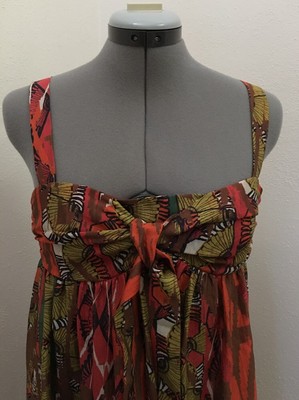 m missoni silk dress Abstract printed sleeveless silk dress M Missoni For Sale at 1stDibs