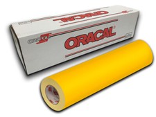 12" X 4ft - Yellow Matte Oracal 631 Exhibition Cal Vinyl Roll