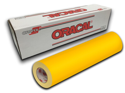 12'' X 4ft - Yellow Matte Oracal 631 Exhibition Cal Vinyl Roll