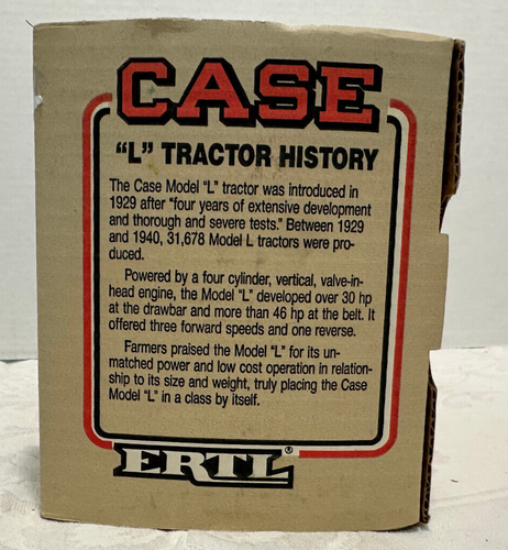 Ertl Case L Tractor. 1/16 Scale Special Edition. - Picture 2 of 6