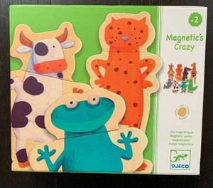 wooden animal magnets