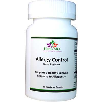 90 Capsules, 1000mg, Helps to Reduce Allergy Symptoms, Biomedical Formula. 