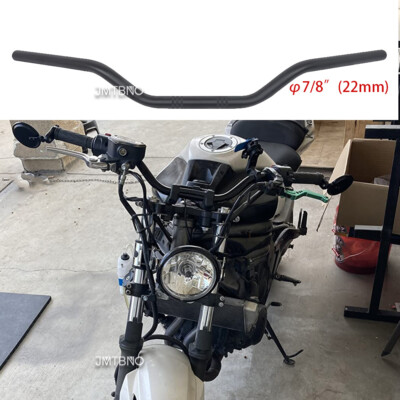 Motorcycle 7/8''22mm Matte Black Tracker Drag Handlebars Bars For Kawasaki KLR650