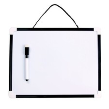 VIZ-PRO Magnetic Dry Erase Board Children Drawing Board Black Plastic Frame