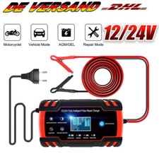 12V 24V Auto Intelligentes Batterieladegerät KFZ Batterie Ladegerät PKW Akku AGM