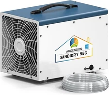 ARGENDON Sandidry 55C 120PPD Crawl Space Dehumidifier Basement Garage 1,500 sq