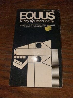 Equus A Play by Peter Shaffer Bard Paperback 1975 First Bard Printing