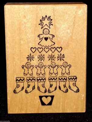 PSX Christmas Tree Single Rubber Stamp Ornaments Rare HTF  Model F 353 Free Ship