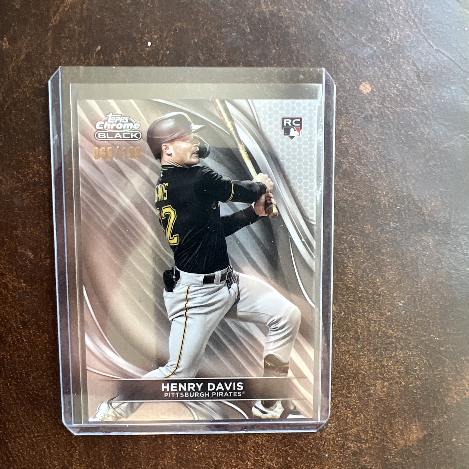 2024 Topps Chrome Black Henry Davis Rookie RC Refractor /199 #41