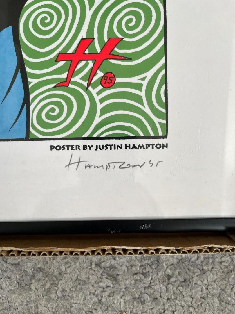 PJ Harvey poster signed by the author Justin Hampton | eBay