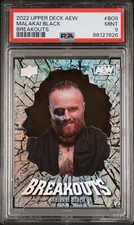2022 Upper Deck AEW #BO-9 Malakai Black Breakouts PSA 9 MINT