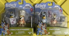 Bluey  Bingo Fancy Restaurant And Photo Fun Figures 2 Pack