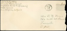 1946 Post WWII Abdeckung & Buchstabe,Training Kommando,Amphibien Forces Pacific