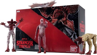 Stranger Things Bloody Vecna, Demogorgon, Demodog, & Demobat Vinyl Figures 4-Pk