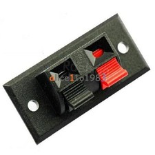 2 Positions Connector Terminal Push Jack Spring Load Audio Speaker Terminals AL