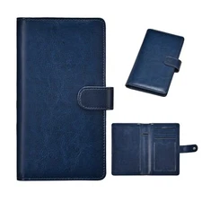 Leather RFID Checkbook Covers Check Registers for Personal Checkbook Holder