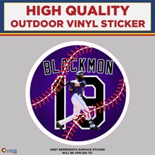 Charlie Blackmon Baseball,  High Quality Vinyl Sticker Decals