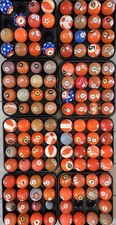  5 Pool Ball. Antique, Vintage And Current Style Balls. Many To Choose From.