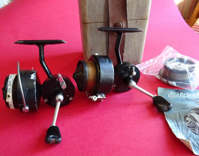 A WORKING VINTAGE EARLY MODEL MITCHELL 304 REEL + A 314 (NEEDS ATTENTION)