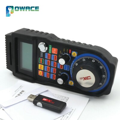 4-Axis MACH3 XHC MPG Wireless Handwheel Manual USB Receiver 40 Meters WHB04B